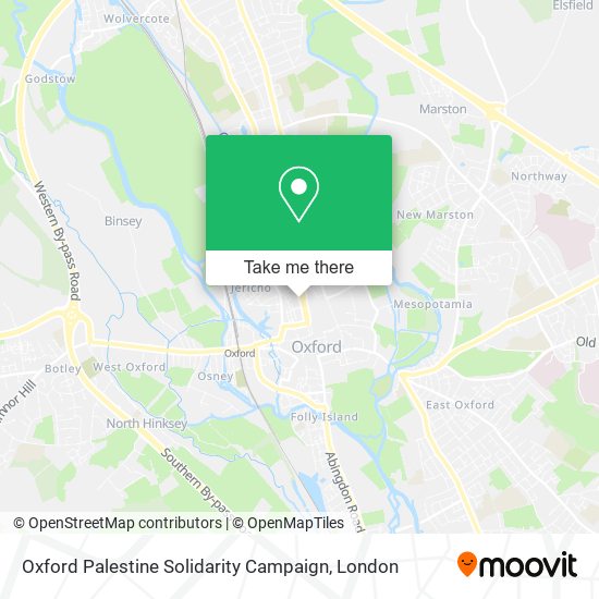 Oxford Palestine Solidarity Campaign map