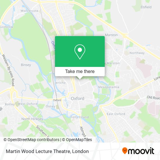 Martin Wood Lecture Theatre map