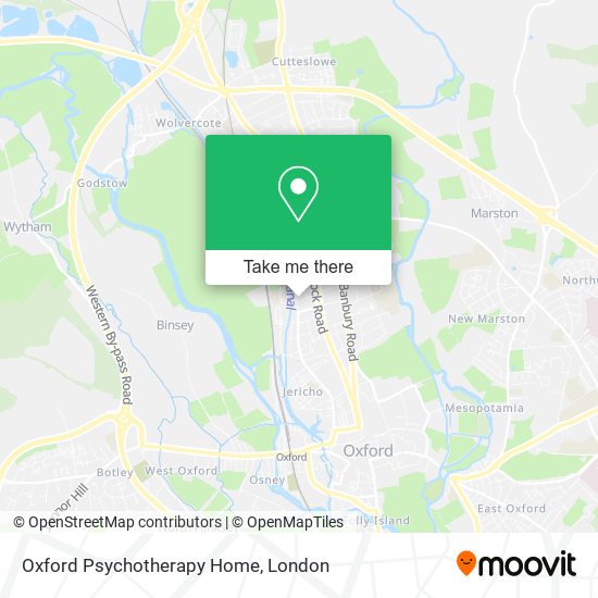 Oxford Psychotherapy Home map