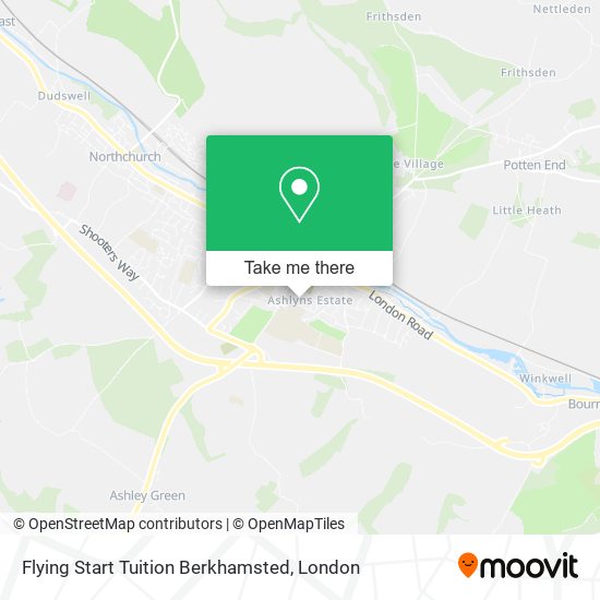 Flying Start Tuition Berkhamsted map