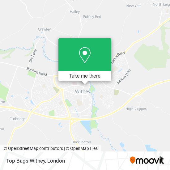 Top Bags Witney map