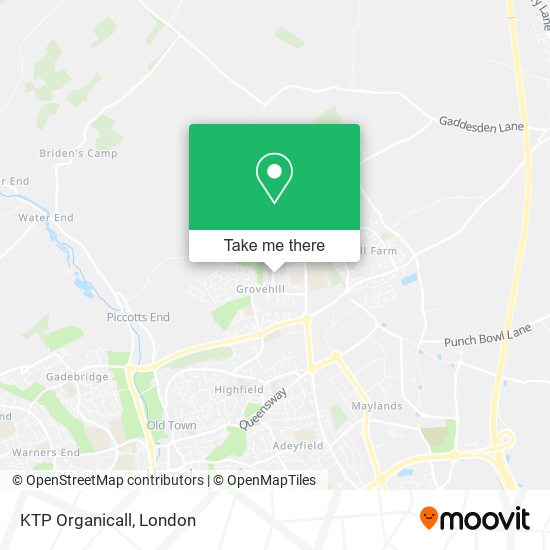 KTP Organicall map