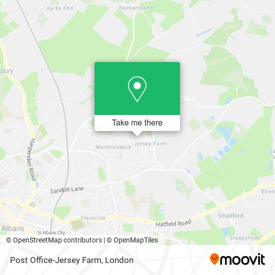 Post Office-Jersey Farm map