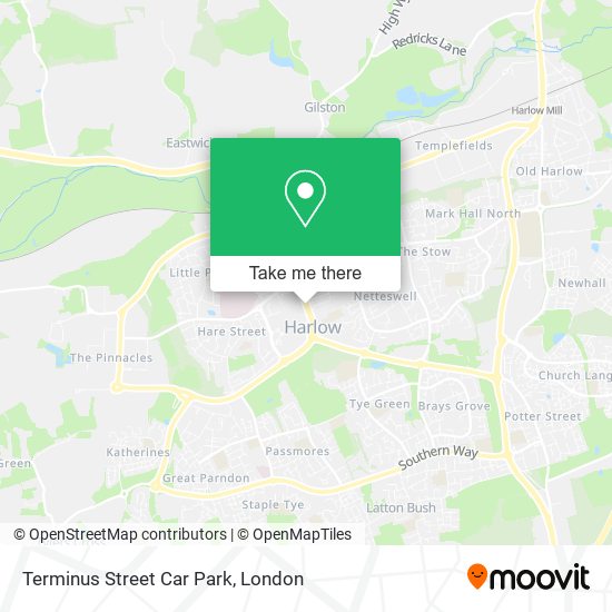 Terminus Street Car Park map