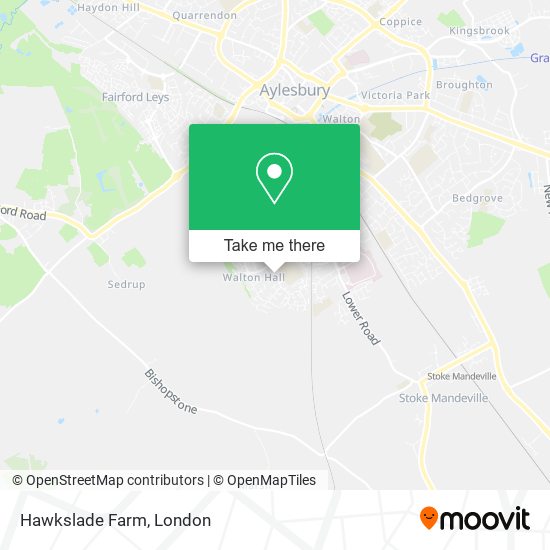 Hawkslade Farm map