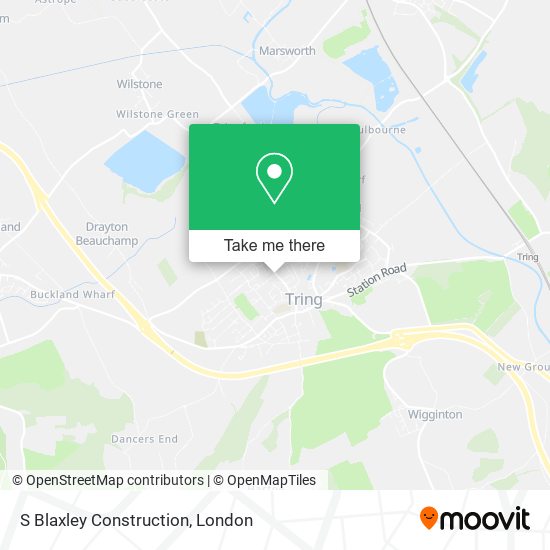S Blaxley Construction map