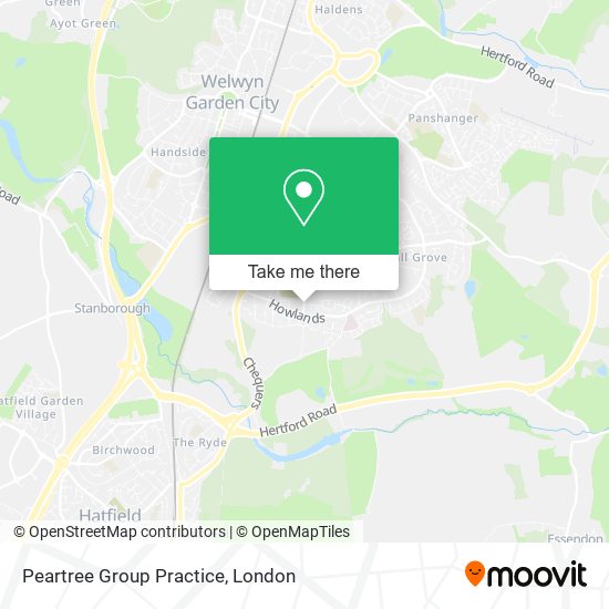 Peartree Group Practice map