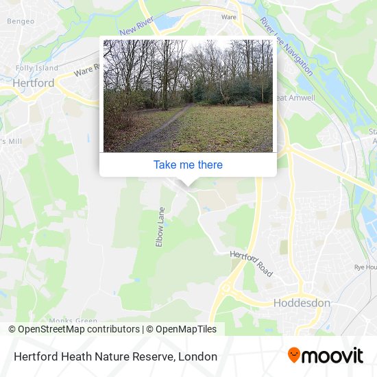 Hertford Heath Nature Reserve map