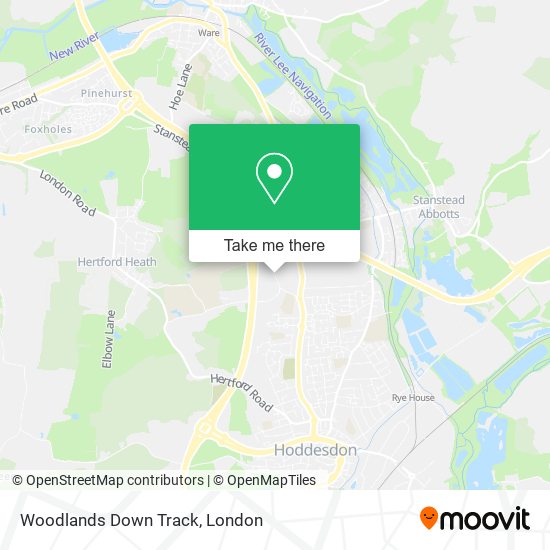 Woodlands Down Track map