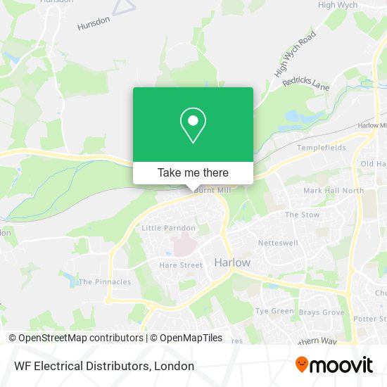 WF Electrical Distributors map