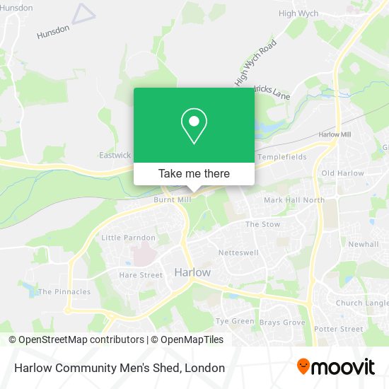 Harlow Community Men's Shed map