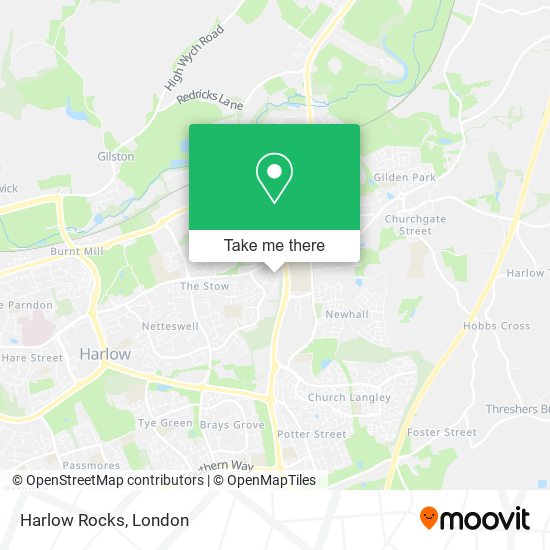 Harlow Rocks map