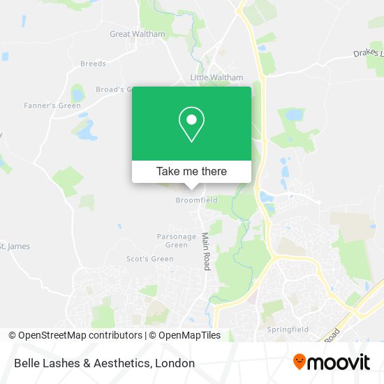 Belle Lashes & Aesthetics map