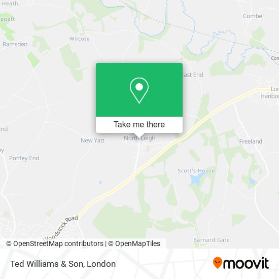 Ted Williams & Son map