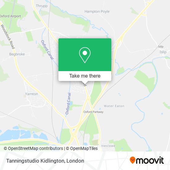 Tanningstudio Kidlington map