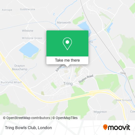 Tring Bowls Club map