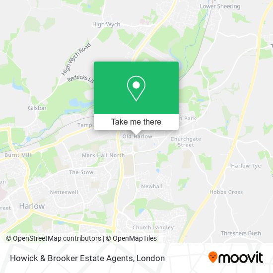 Howick & Brooker Estate Agents map