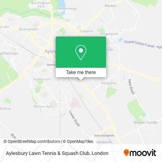 Aylesbury Lawn Tennis & Squash Club map