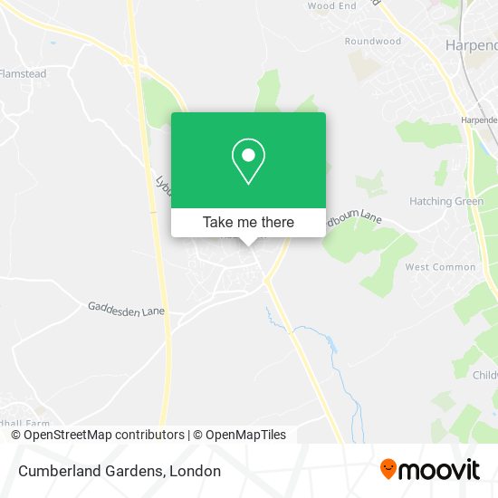 Cumberland Gardens map