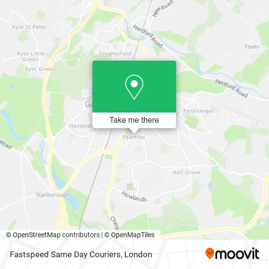 Fastspeed Same Day Couriers map