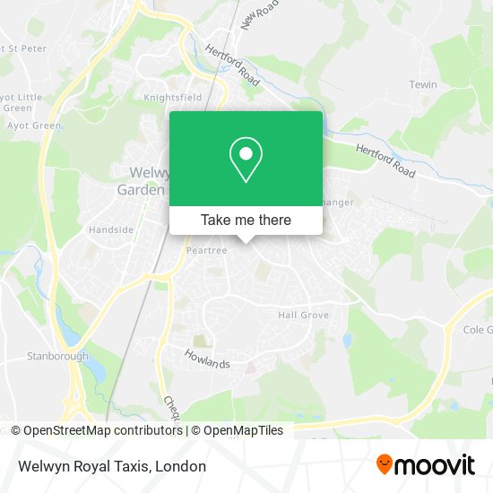 Welwyn Royal Taxis map