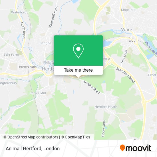 Animall Hertford map