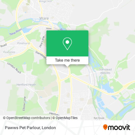 Pawws Pet Parlour map