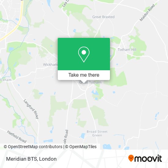 Meridian BTS map