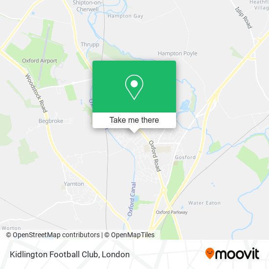 Kidlington Football Club map