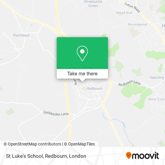 St Luke's School, Redbourn map
