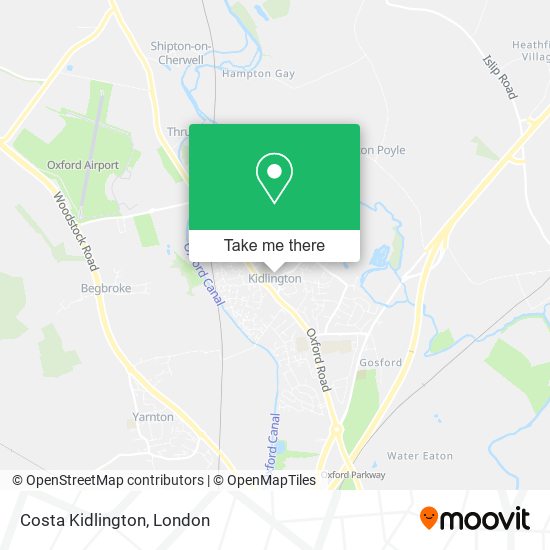 Costa Kidlington map