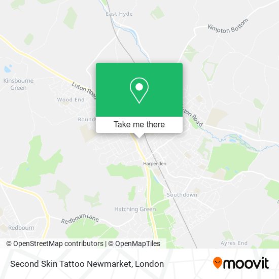 Second Skin Tattoo Newmarket map