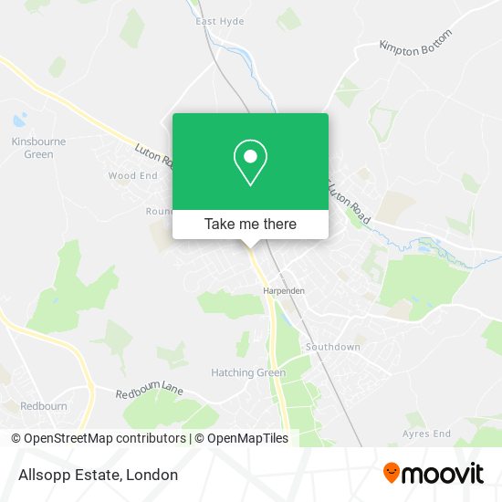 Allsopp Estate map