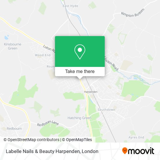Labelle Nails & Beauty Harpenden map