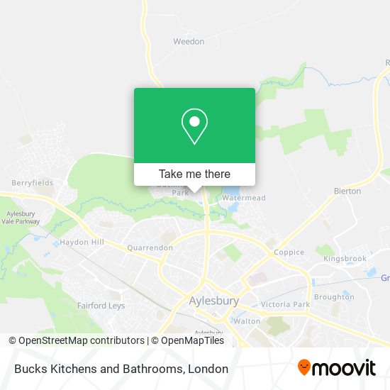 Bucks Kitchens and Bathrooms map