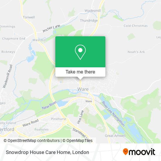 Snowdrop House Care Home map