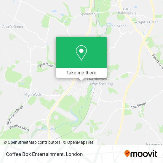 Coffee Box Entertainment map