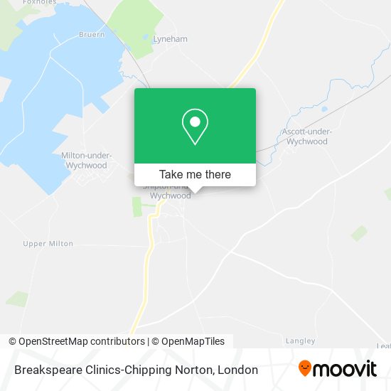 Breakspeare Clinics-Chipping Norton map