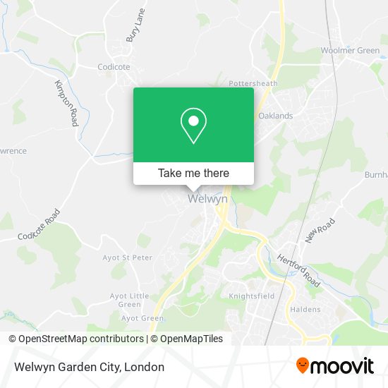 Welwyn Garden City map