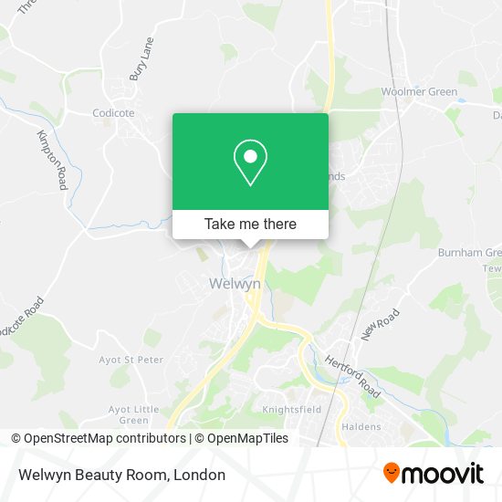 Welwyn Beauty Room map