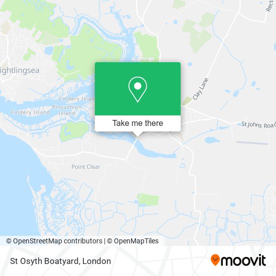 St Osyth Boatyard map