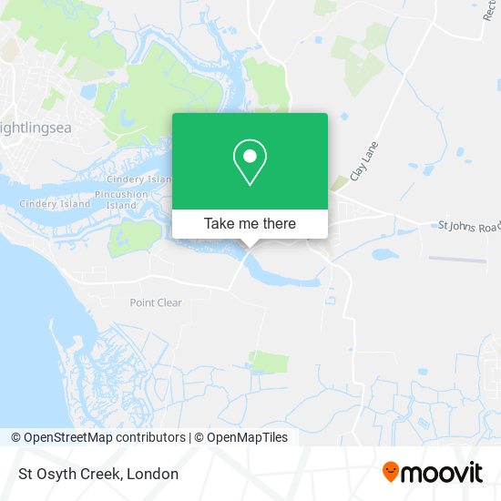 St Osyth Creek map