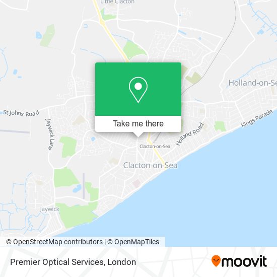Premier Optical Services map
