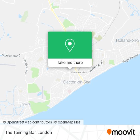 The Tanning Bar map
