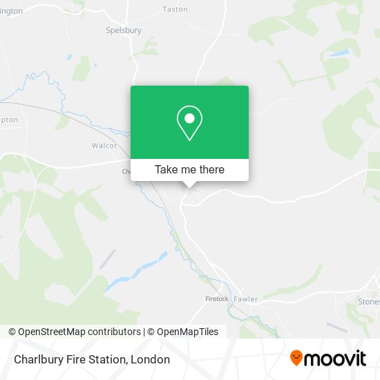 Charlbury Fire Station map