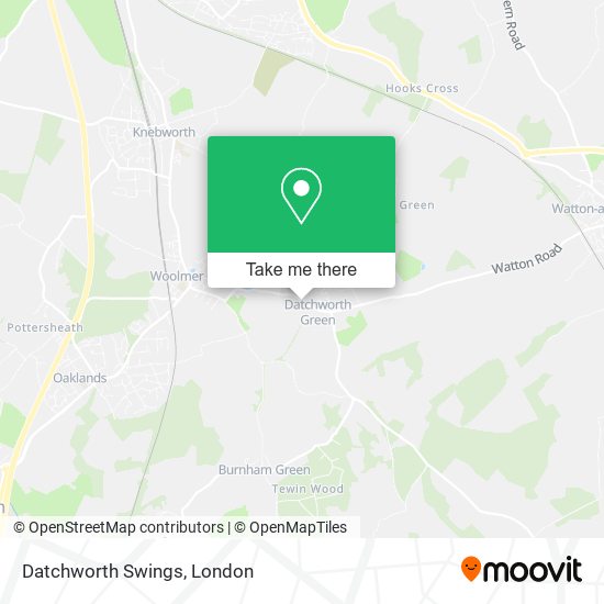 Datchworth Swings map