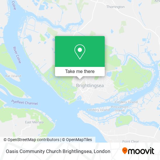 Oasis Community Church Brightlingsea map