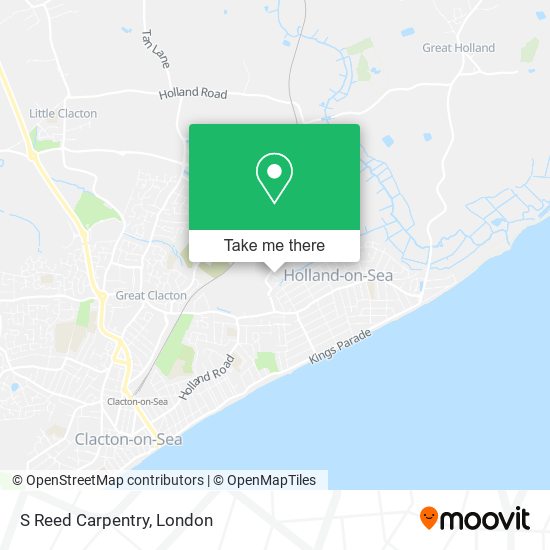 S Reed Carpentry map