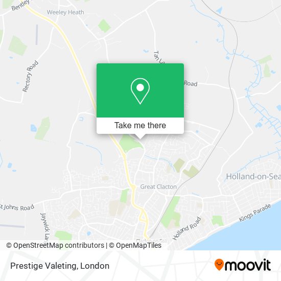 Prestige Valeting map