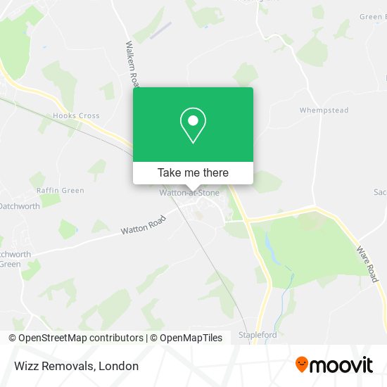 Wizz Removals map